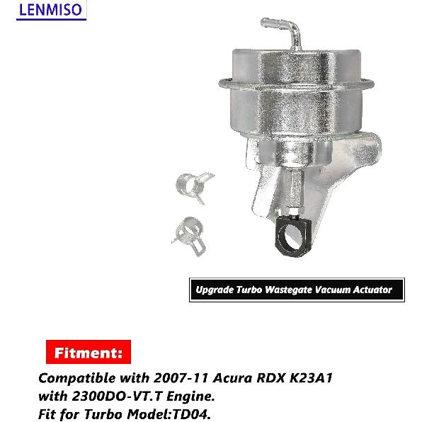 Upgrade Turbo Wastegate Vacuum Actuator Compatible with 2007-2011 Acura RDX K23A1 with 2300DO-VT.T Engine Replace 49389-18470 49389-01040