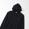 Champion Long Sleeve Fleece Hooded Sweatshirt with Embroidered Size XL Men's Logo, Navy/Beige, (C3-W101Z)