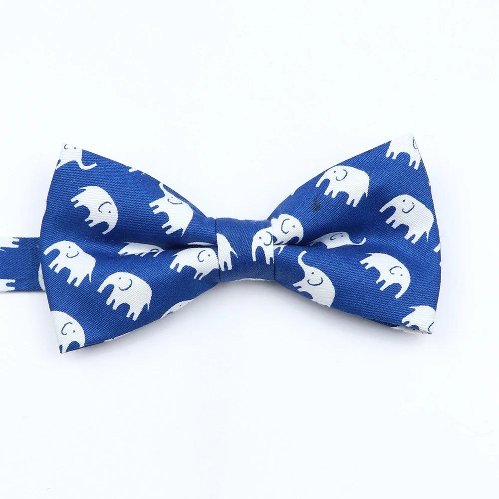 Floral Cotton Bowtie Elephants Whales Flower Pattern Parent Children Family Set Colorful Butterfly Wedding Party Accessory Gifts