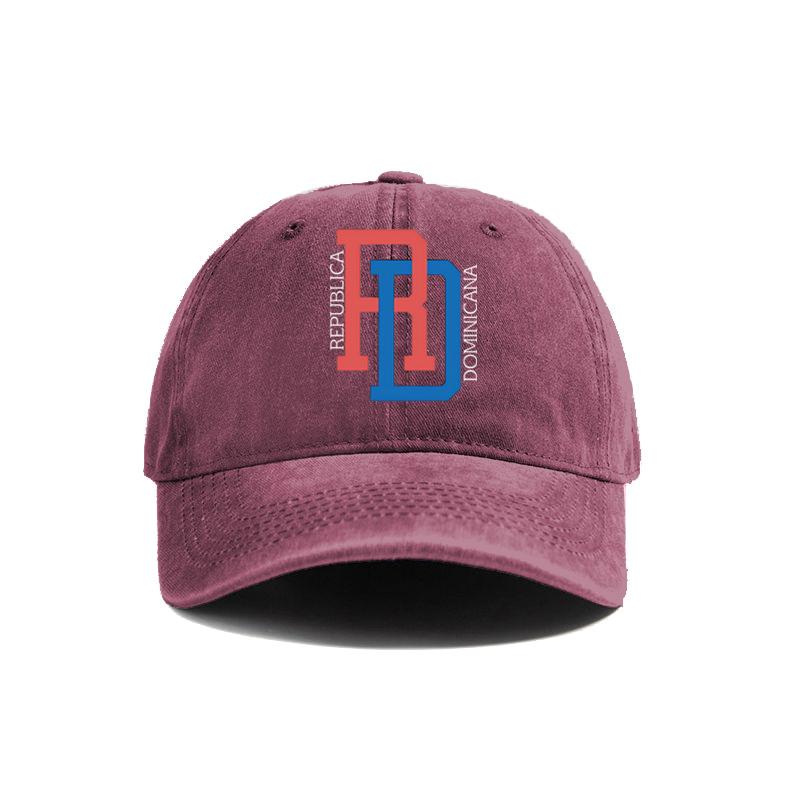 DR Dominikanische Republik Flagge Baseballkappen Used Hüte Dad Cap Unisex Damen Retro Outdoor Sommer Verstellbar Stolz Dominikanische Hüte