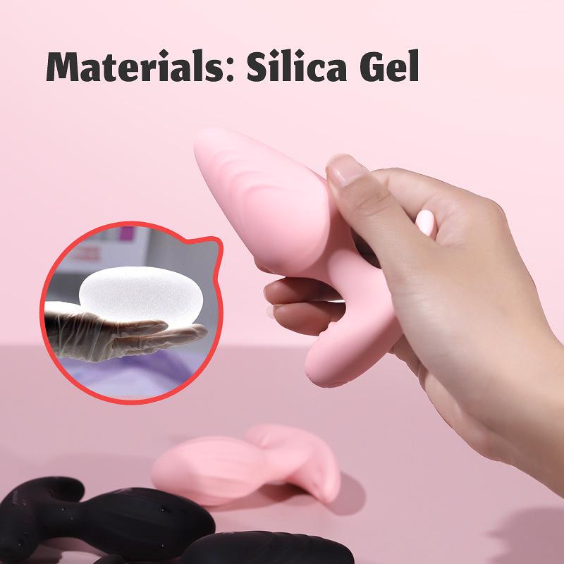 Remote-Controlled Silicone Prostate Vibrating Massager for Adults - Wearable Anal Plug for Men and Women