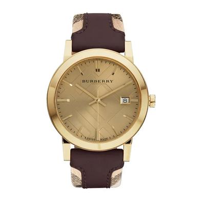 Orologio da donna Burberry BU9017 The City Check cassa in oro