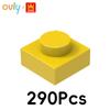WANGE 1*1 Building Blocks 290Pcs No.3024 Small Compatible Bricks 1-Hole Low Elements Accessories MOC DIY Bulk Kids Toy