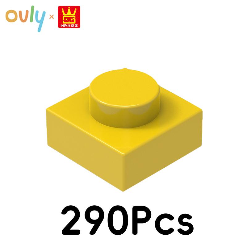 WANGE 1*1 Строительные блоки 290 шт. №3024 Маленькие совместимые кирпичики 1-отверстие Низкие элементы Аксессуары MOC DIY Насыпью Детская игрушка