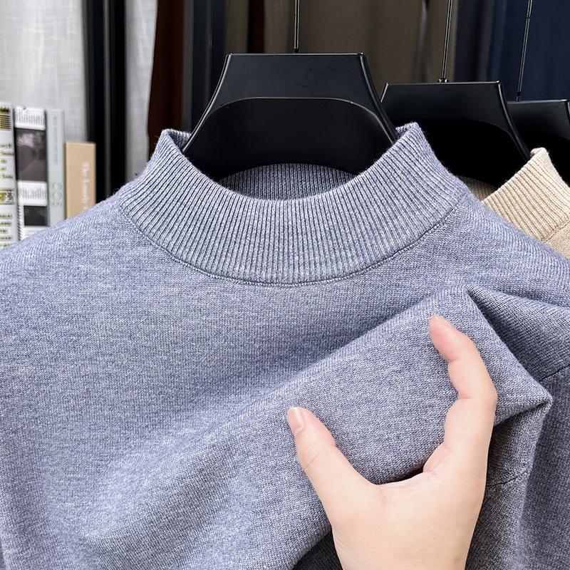 Men S Half Turtleneck Thick Knit Sweater Winter Warm Base Layer