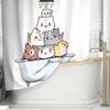 Cute Cats In Bathtub Waterproof Shower Curtain for Home Bathroom Decor Stylish Design To Enhance Space Aesthetic Perfectly