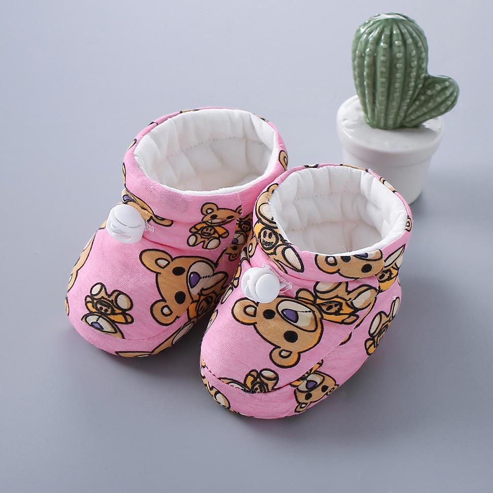 Winter Newborn Fleece-Lined Soft-Soled Baby Shoes & Socks: Warm Cotton for Toddlers, Boys & Girls