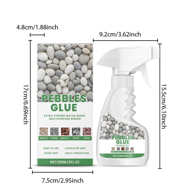Landscaping Glue Gravel Glue Spray 120ml Stone Binder Weather-Resistant Adhesive Spray For Pond Driveway Gardens Paths Outdoor