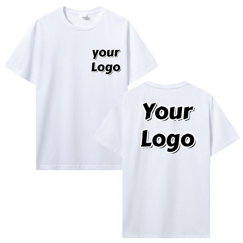 Unisex Cotton Tshirt Customized Printed T Shirt Harajuku Top DIY Your Like Photo Or Logo Tshirt Custom Tops Tees Unisex Clothing