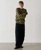 KNOUUN Crew Washed Neck Knit (Faded Khaki)