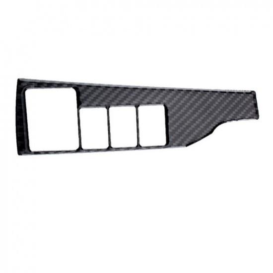 Carbon Fiber Headlight Switch Panel Frame Cover Trim Fits Toyota Corolla 2014-19