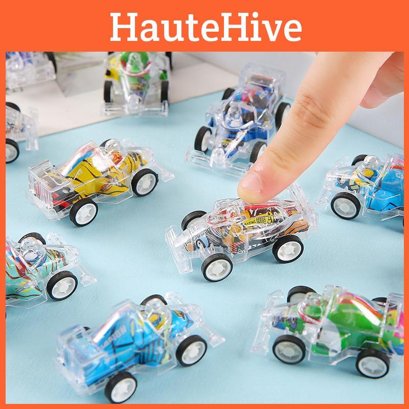 Mini Simulation Inertial Transparent Double Layer Graffiti Car Toy Children