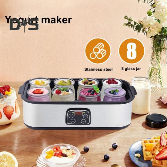 

Пробиотическая йогуртница с регулируемой температурой и временем контроля Компактный размер Легко моется Универсальная йогуртница серый