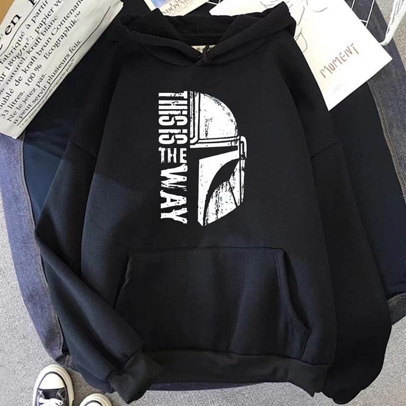 Maglione in Pile da Donna Tinta Unita Stampa Lettere Tasca a Marsupio Cappuccio con Coulisse e Stampa