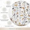 Kids Dogs Shower Curtain Cute Lovely Funny Cartoon Puppy Animals Dog Lover Nursery Bathroom Bath Accessories