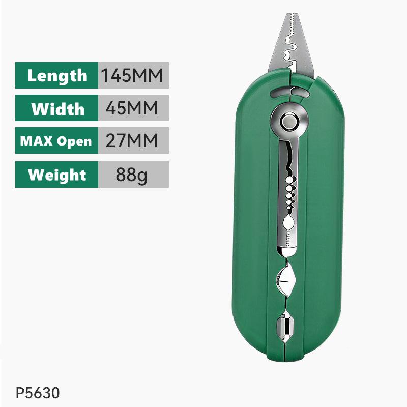 

Electrician Pliers Wire Stripper, Cutter & Separator – Durable Sharp Tool for DIY Cable Repair, Easy to Use Wire Stripper Pliers зелёный