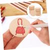 10 Pcs Flat Round Unfinished Wood Cutout Wood Slices for DIY Printing Art Craft Home Embellishments for Arts Crafts Projects