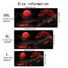 Red Moon Scenery Mouse Pad Large AntiSlip Rubber Gaming Mousepad Durable Thick Seam Edge Suitable For Office Gaming Desk Mats