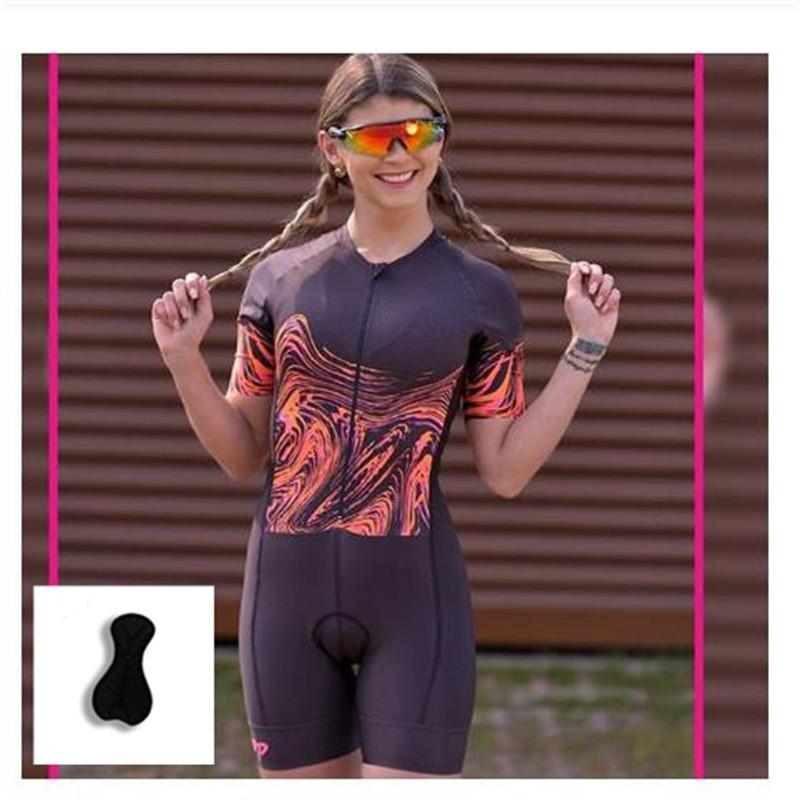 Womens Triathlon One-Piece Cycling Suit Quick-Dry Mountain Road Bike Apparel Sportswear