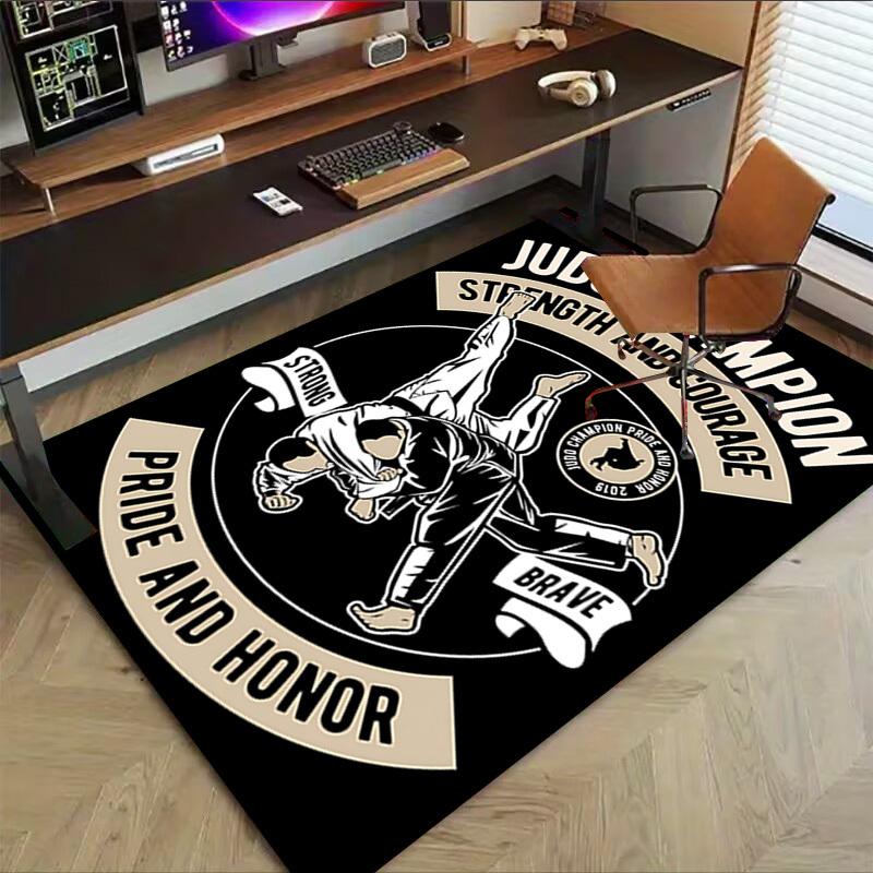 1pc Judo Champion Carpet, Office Rug Outdoor Mat Home Decor Area Carpet Festival