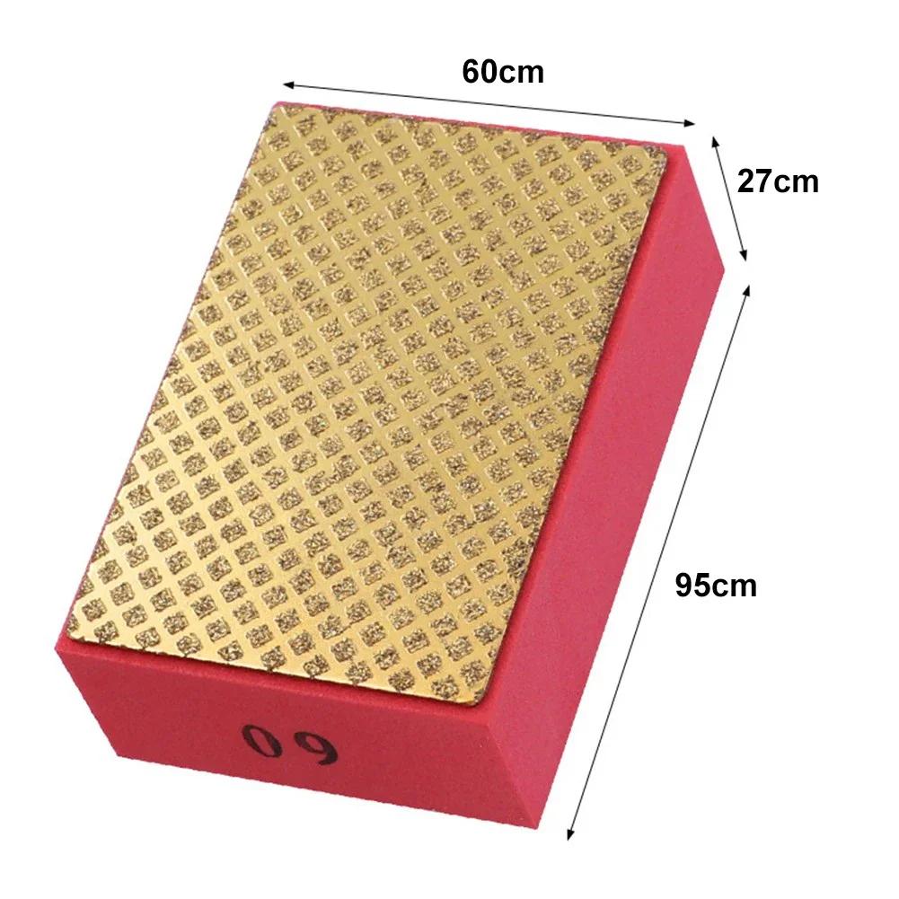 Korund Handschleifpads 95x60mm Fliesen Glas Schleifblock Pad Stein Marmor Keramik Schleifscheibe