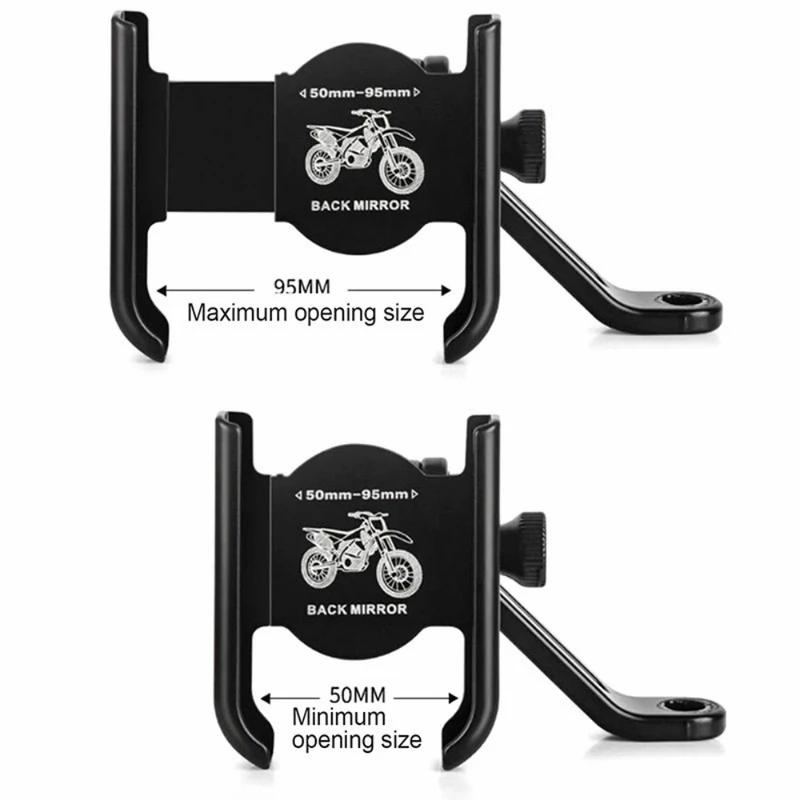 Aluminum Alloy Motorcycle Bicycle Mobile Phone Holder GPS Bracket Mounting Clip Multi-specification Mobile Handlebar Bracket