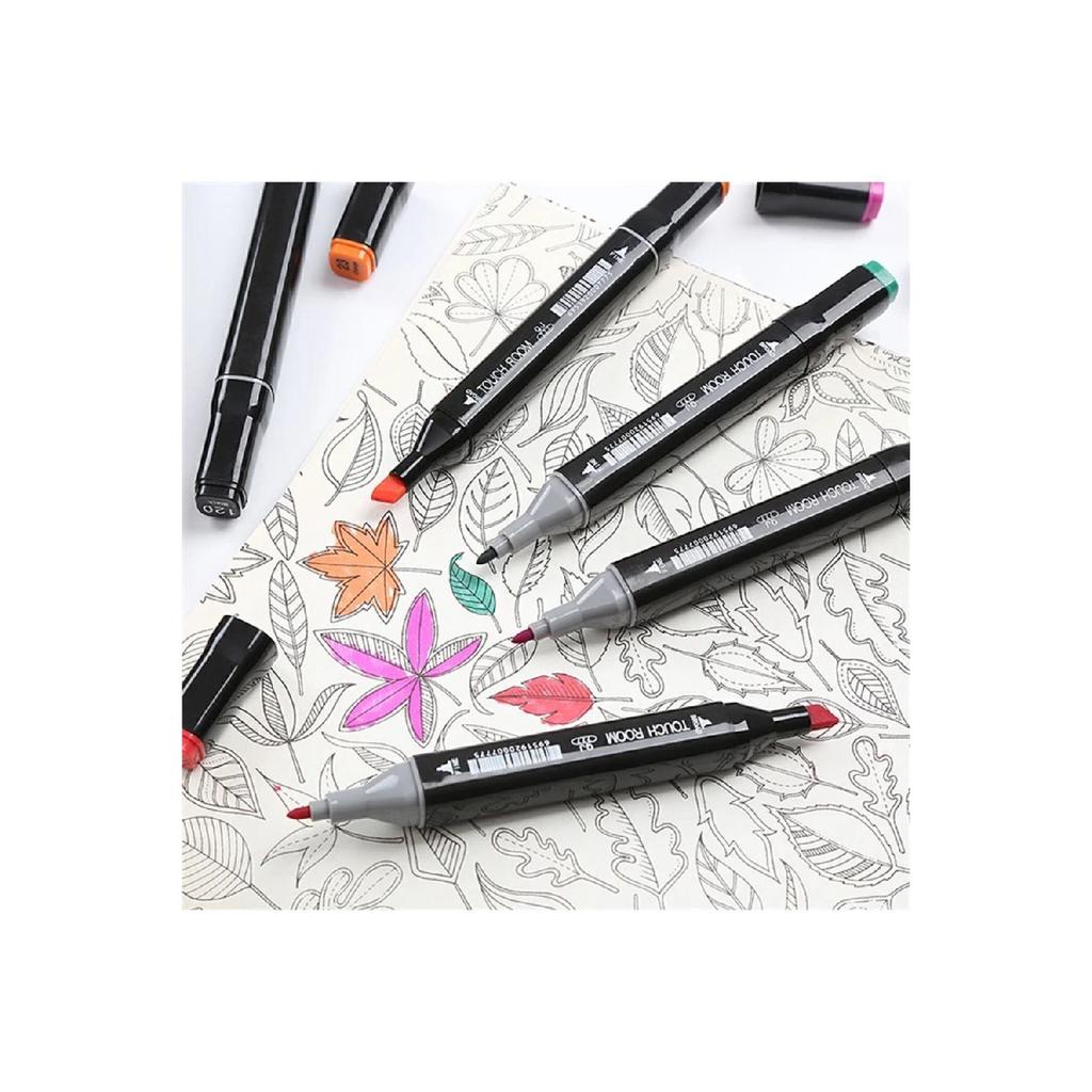 Sada 60 kusů oboustranných fixů s taškou