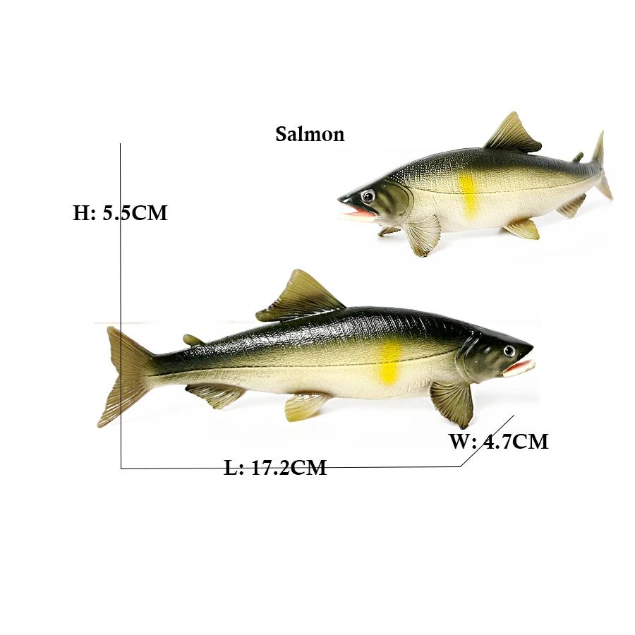 Marine Toy Animals Figures Sword fish Sailfish Salmon Shark Piranha Animal Figurines Action Figure Children Toys Games kids Gift