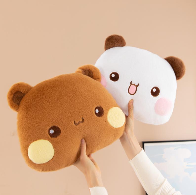 Bubu Dudu Knuffelkussen Yier Panda Beer Poppen Leuke Cartoon Knuffeldieren Zachte Pluche Auto Kussen Bank Kussens Huisdecoratie