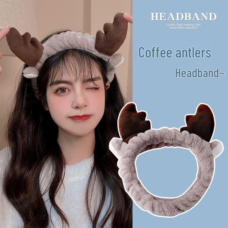 2024 Cute Cartoon Plush Headband for Women - Makeup, Hair Clip & Tie