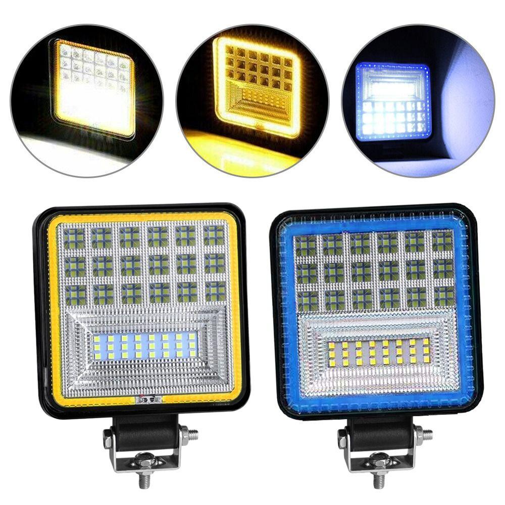 

Прожектор Lightbar 126 Вт, противотуманная фара. Рабочий свет Водонепроницаемая лампа Квадратная фара Прожектор