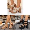 Roman Sandals For Women Summer High Heel With Adjustable Tape For Stylish Comfort