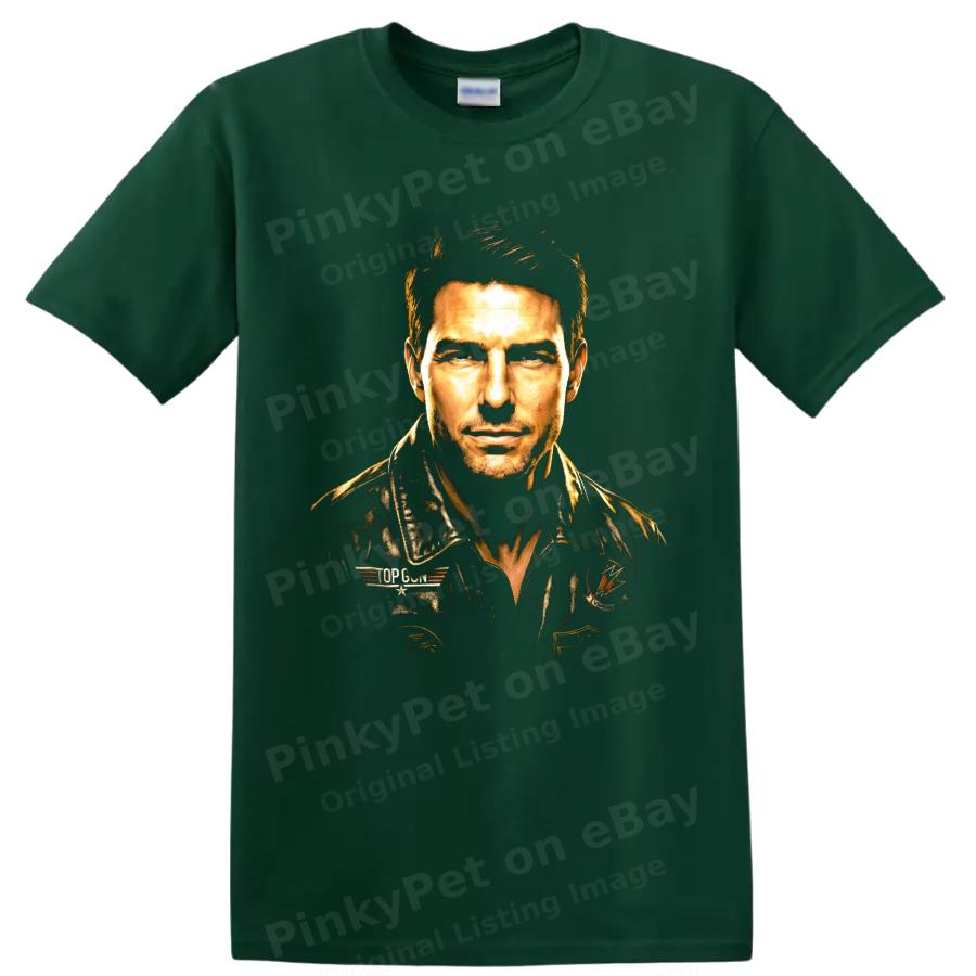 Pete Maverick Mitchell Top Gun Pilot Portrait T Shirt Movie Fan Graphic Art Tee
