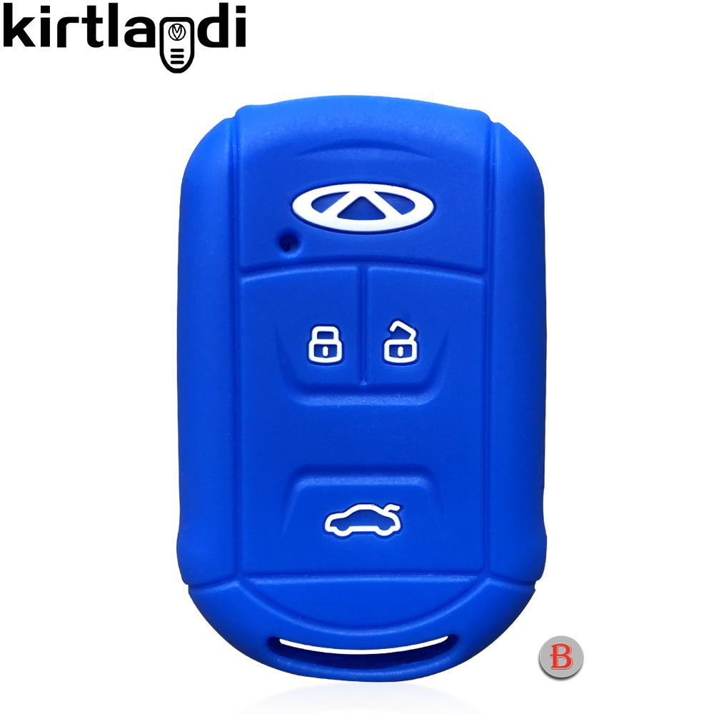 Silicone 3 Buttons Remote Case Key Cover Protection Holder for Chery Tiggo 8 3 5 Tiggo 4 GX Arrizo 5 Key Case 2019 2020 2021