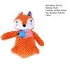 Plush Fox Dog Toy Squeaky Interactive Dog Chew Toy Puppy Teething Toy Stuffed Animal for Dogs Teeth Cleaning Boredom Relief