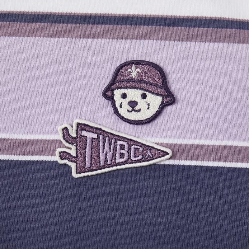 Teenie Weenie Bear Cartoon Stripe Women's T-Shirt