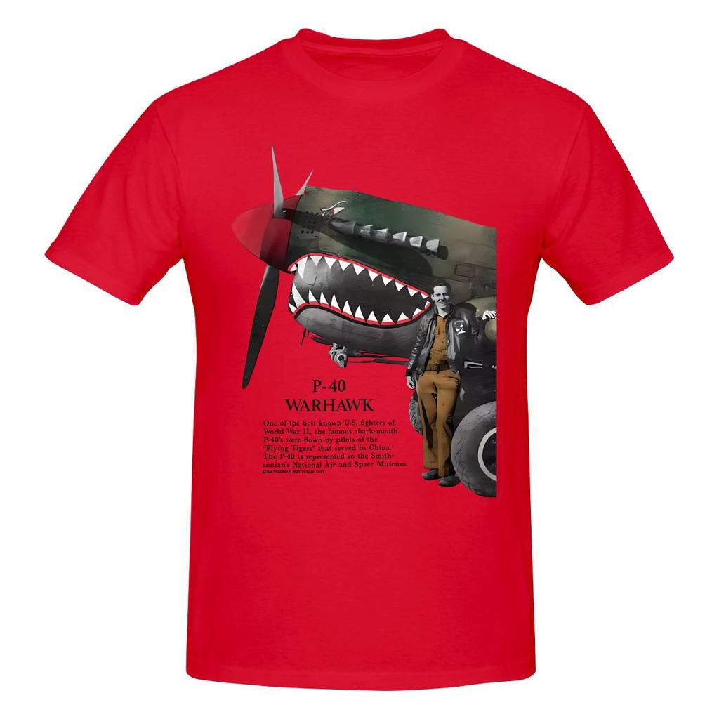 P40 Warhawk Oversize Tshirt Korean Style Casual Threediunisexsional Printing Tshirt