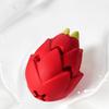 Pitaya Dog Puzzle Toy Treat Hiding Molar Chew Interactive Self Playing Pet Toy For Boredom Relief Durable Rubber Bone Shape Puppy Training Supplies