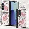 Cute Candy Love Heart Case For Samsung Z Fold 8 Ultra 7 6 5 Luxury Leather Skin Hard Folding Phone Cover For Galaxy Z Fold8 Fold7 Fold6