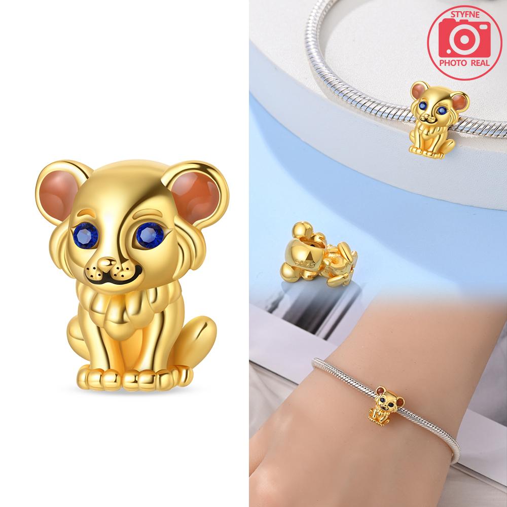 Copper Colors Fairy Tale World Series Fairyland Rabbit Charms Lion Beads Fit Original Bracelet Diy Fine Jewelry Gift For Women
