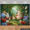 2D Dreamy Alice In Wonderland Backdrop for Birthday & Events