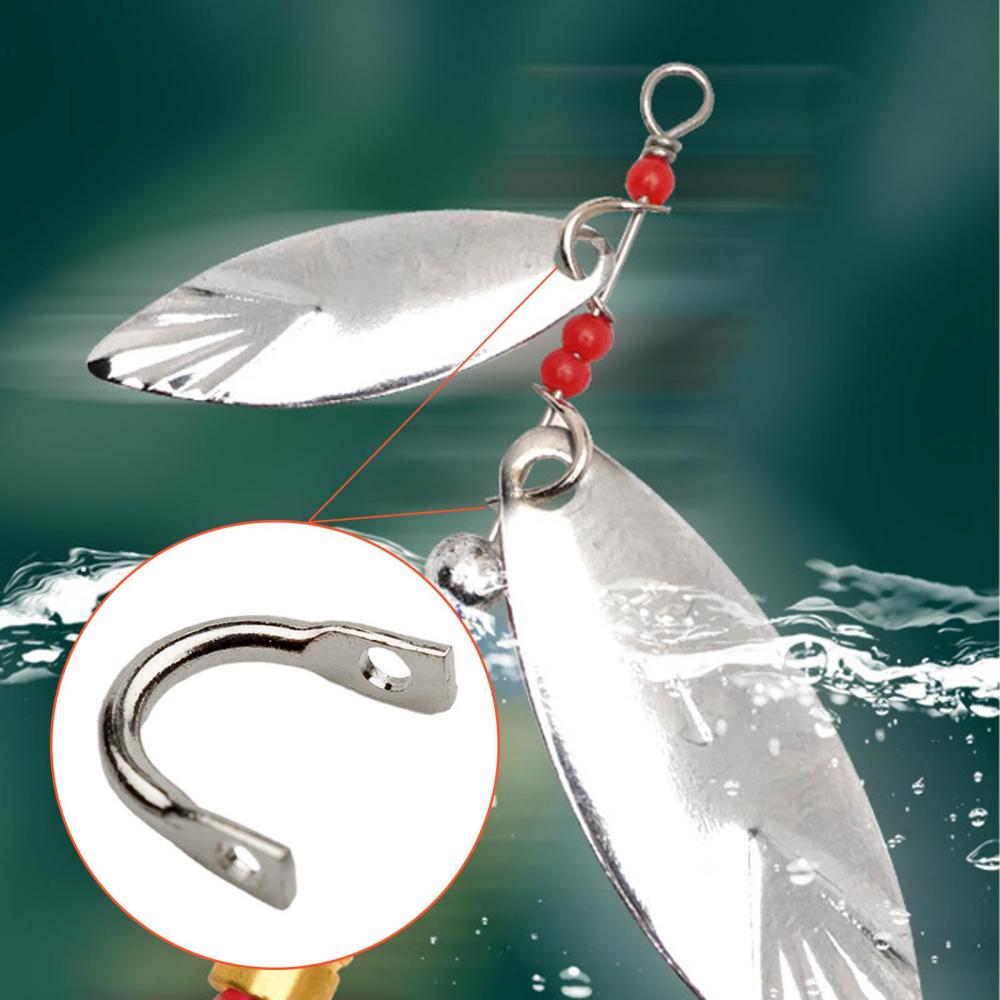 25 Pcs Brass Fishing Clevis Easy Spin Spinner Clevis Fishing Spoon Spinnerbait L