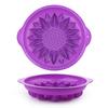 Yousheng Large Sunflower Cake Mold Silicone Birthday Cake Baking Tray Flower Shaped Non-Stick Cake Pan for Baking Loaf Muffin Brownie Cheesecake Pie