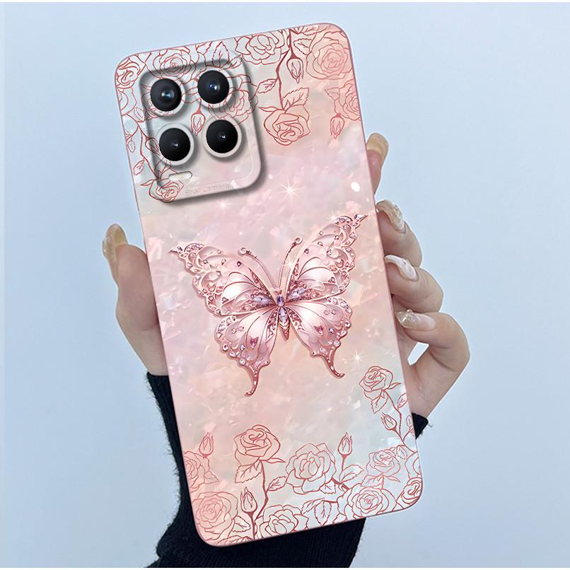 For Realme 8 Pro / Realme 8 4G 5G Phone Case Simplicity Flower Liquid Silicone Cover Realme8 8Pro RMX3085 RMX3081 RMX3241 Fundas
