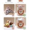 Durable Cute Cartoon Toy Storage Basket Felt Washable Laundry Basket Toy Storage Box Home Organizer