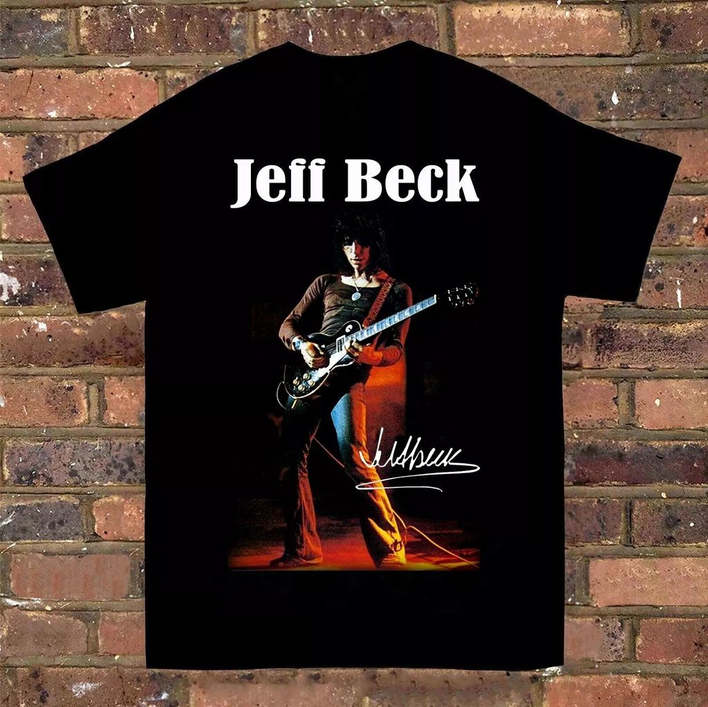 Nuova T-shirt Unisex Jeff Beck Singer Basic Cotone Nero S-2345XL
