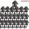New 8pcs/lot MOC Uruk-hai Orc Army Group Orcus Figures Model Building Blocks LOTR Bricks Medieval Toys for Children gifts