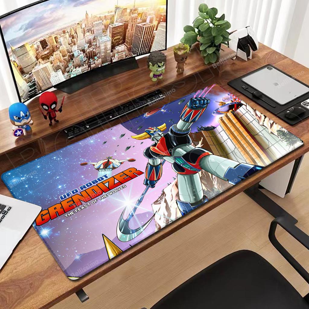 Actarus UFO Robot And Grendizer Rubber Keyboard Desk Mat PC Accessory Mousepad Goldorak Anime Gaming Printing Computer Mouse pad