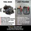Big Joey Pouch Tool Belt Bag for and Nails Perfect for HVAC and Any Tradesman Clip-on Tools, Screws, - Electricians, Technicians, Plumbers,