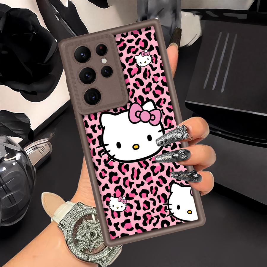 

Leopard Hello K-Kittys Case for Samsung Galaxy S25 S22 Plus S20 FE S25 Note 20 Ultra S21 S23 S24 ultra Phone Cover Galaxy S21 Ultra 5G